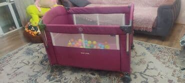 Uşaq üçün portativ beşik‑manej (Baby Home) - Rəng: tünd