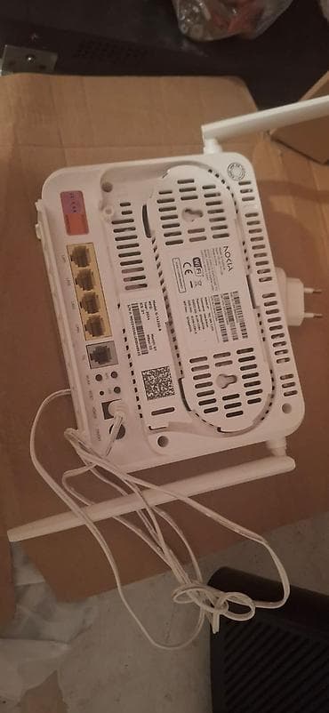 Nokia WiFi router Xüsusiyyətlər: - Model: Nokia (etiketdə “WiFi”, CE