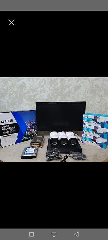 Elektronika: Monitor DVR 4 çıxışlidir Təzədir Telefondan izləmə 3 ədəd color Full — 2