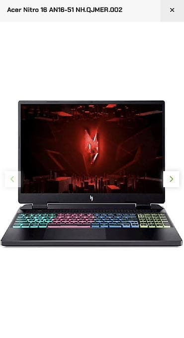 Model NITRO 16 AN16-51-50SN Tip Noutbuk Təyinat Gaming Prosessor