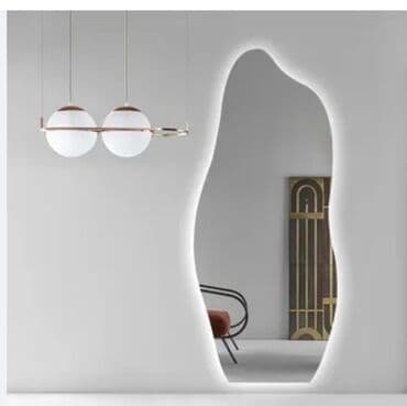 guzgu mebel: Güzgü Divar üçün, Dekorativ, Arxa işıqlı — 1