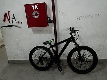 velo skuter: Qara rəngli dağ velosipedi Anmier qara renge kraskalanıb Tek problemi — 1