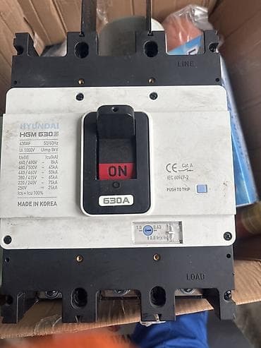 gence qab: Hyundai HGM 630S avtomatik güc açarı (MCCB) təqdim olunur. Bu model — 1