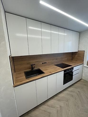 Sifarişlə mətbəx dəsti, Özü çəkən petlələr, Sadə laminat