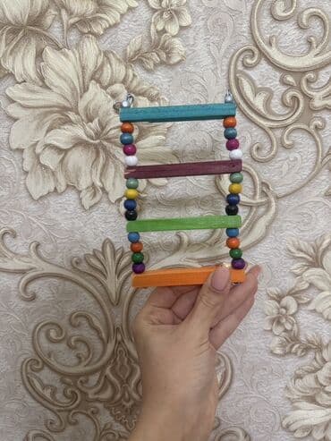 İtlər: Papuqay və xırda quşlar üçün asılqan–oyuncaq Balaca yelləncək quşlar — 7