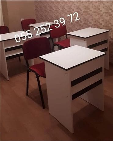 qardaşlar mebel: Oğlan və qız üçün, Yeni, Siyirməsiz, Yazı masası, Stullar ilə — 5