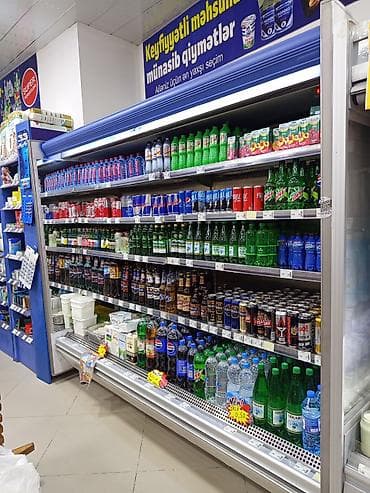 Südlük soyuducu vitrin - Tip: 3 fazalı sənaye tipli açıq vitrin