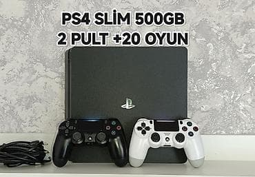 spark slim: Ən son model CUH-2216A PS4 slim 500gb +2pult +20 oyun. Sistem-13.50 — 1
