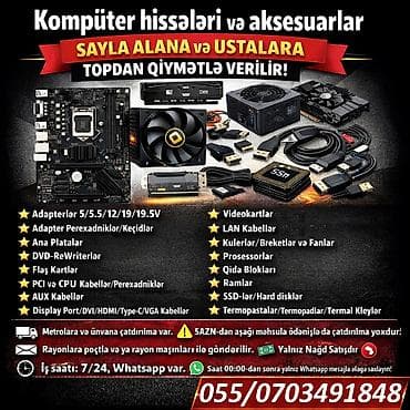 en ucuz komputer: Kompüter hissələri və aksesuarlar Qiymətlər şəkillərdə göstərilib — 1