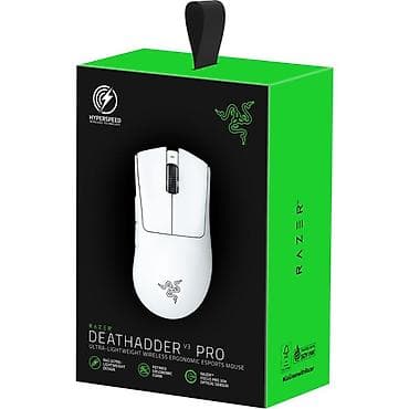 maus pad: 🖱 Razer DeathAdder V3 Pro White – Esports Səviyyə Gaming Mouse — 1