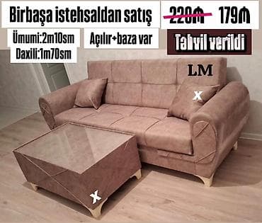 stol 2 ci el: Divan, Açılan, Bazalı, Parça, Ödənişli çatdırılma — 1