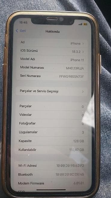 xiaomi redmi note 9 's: IPhone 11, 128 GB, Ağ, Face ID — 2