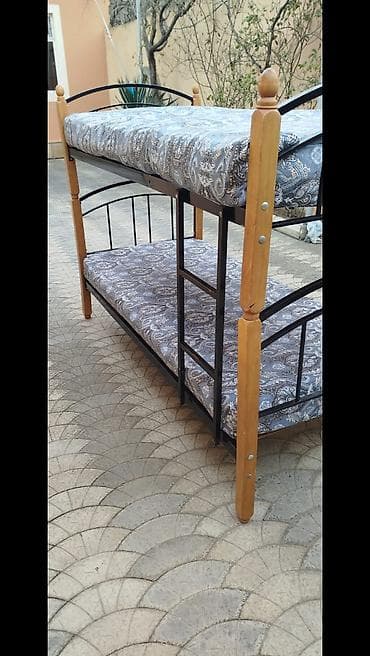 taxt ucun matras: Oğlan və qız üçün, Çarpayı, Matras ilə, Siyirməsiz, Dəmir — 2