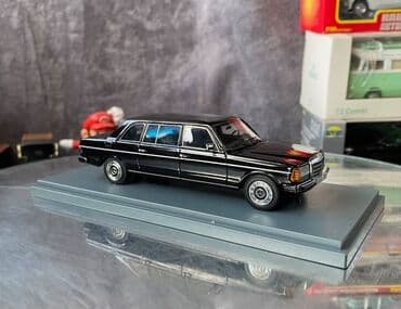 metbex tavan modelleri: Коллекционная модель Mercedes-Benz 240D V123 limousine black 1978 NEO — 20