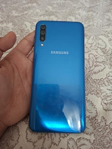 Elektronika: Samsung Galaxy A50, 64 GB, rəng - Mavi, Barmaq izi — 2