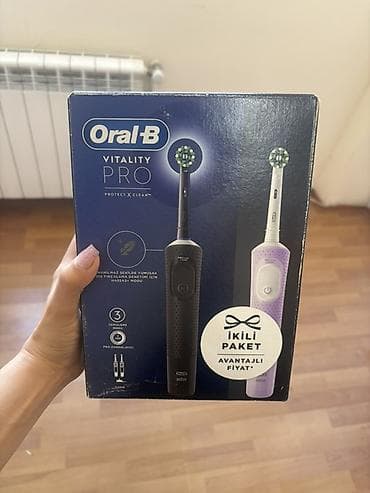 Oral-B 3 timer güç yeni açılmayıb 2 li paket öz qiymeti 150 azn di son