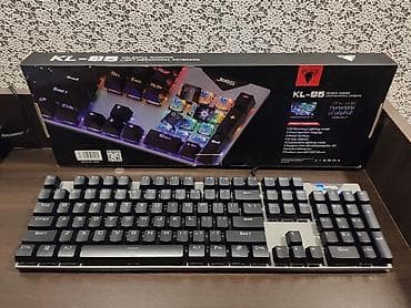 macbook pro 17: Mexaniki Gaming keyboard Jedel Klavyatura saz veziyyetdedir — 2