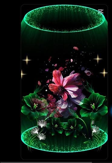 Vazalar: 3D LED dekor lampa – çiçək effektli - Holoqrafik 3D vizual — 1