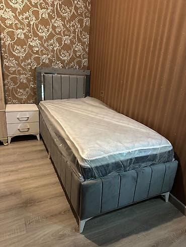 matras: Tək nəfərlik yumşaq başlıqlı çarpayı və ortopedik döşək dəsti - Ölçü — 3