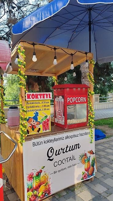 Оборудование для ресторанов, кафе: Polka satılır led işıq adi ışıqlarla və Zontik ilə birlikdə — 1