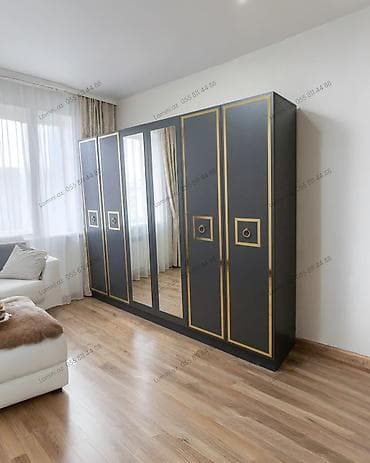 dekor ref: 6 Qapılı Dolab Premium keyfiyyətli, böyük saxlama həcmi təqdim edən 6 — 1