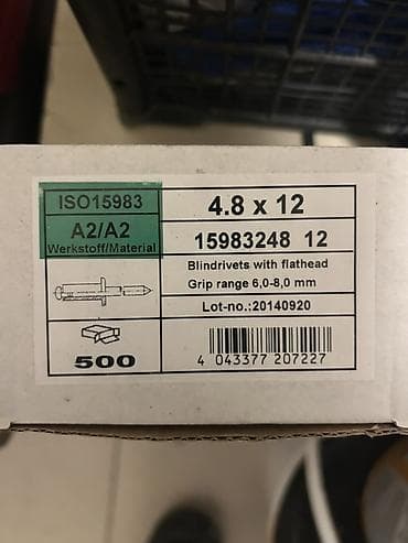 Məhsul: A2 paslanmayan poladdan kor pərçimlər və yükqaldırma halqası