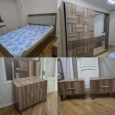 iwlenmiw carpayi: İkinəfərlik çarpayı, 2 tumba, Termo, Dolab, İşlənmiş — 1
