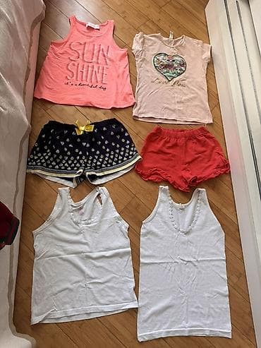 pampers 4: Qız uşağı üçün yay geyim dəsti – 6 parça Tərkib: - 1 ədəd çəhrayı — 3