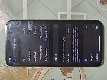 samsung tab s7: IPhone X, Gümüşü, Face ID — 4