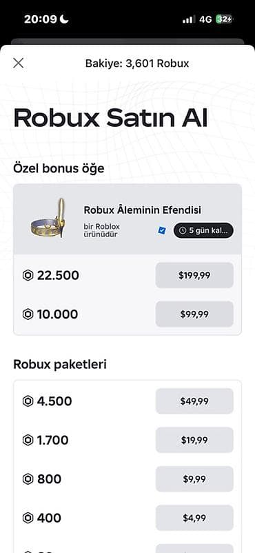 100R - 2 manat 500R - 8 manat 800R - 12 manat 1000R - 15 manat 2000R-