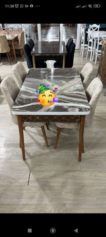 Mətbəx üçün, Yeni, Dördbucaq masa, 4 stul lalafo.az -da Mətbəx üçün, Yeni, Dördbucaq masa, 4 stul