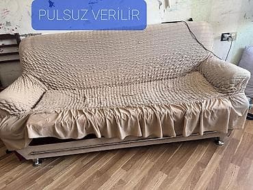 divan: Divan üçün rəng - Bej Yataq örtüyü — 3
