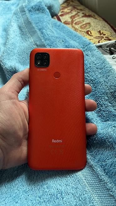 telefon htc: Redmi 9, 64 GB, rəng - Narıncı, Barmaq izi — 2