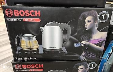 cofe: Elektrik Qoşa çaynik desti Bosch 1.8 litr tutumlu Şüşə sensr altliq — 7