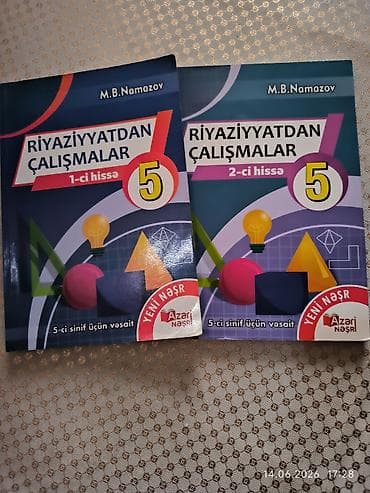 Riyaziyyatdan Çalışmalar – 5-ci sinif (2 kitab dəsti) Müəllif: M.B