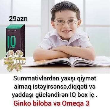 evalar vitamin c: IQ Box – diqqəti və yaddaşı dəstəkləyən kompleks. Tərkibi: Ginko — 1