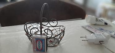 железная дорога: Корзиночка железная с цветочками небольшая старинная — 4