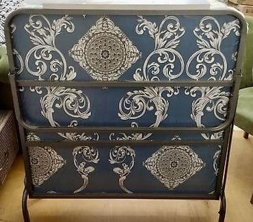 uzum tingi: Dəyirmi metal servir/tray - Material: yüngül metal ərinti (gümüşü — 3