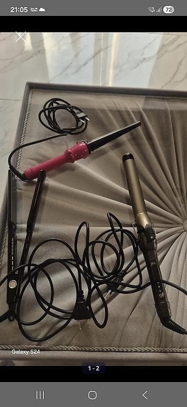 elektrik naqilleri: Saç formalaşdırma alətləri dəsti Tərkib: - Konus formalı saç burqası — 1