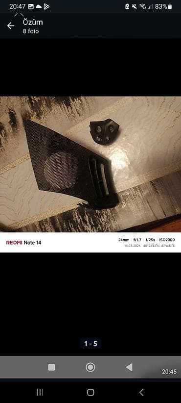 volkswagen jetta 6: Məhsul: Avtomobilin ön qapısının üçbucaq forqmalı akustik paneli — 1