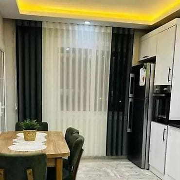 hamam perdesi: Zebra tül pərdə – ikiqat qatlı, şaquli zolaqlı model - Material — 5