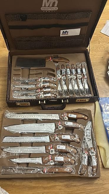 Bicaq cengel desti, almaniya istehsali, yenidir, sadece 2 eded stake