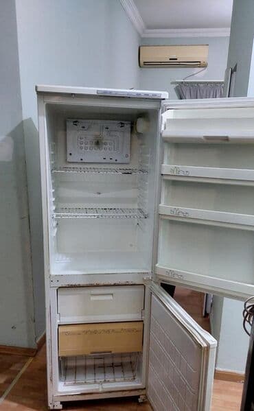 Холодильники: Б/у 2 двери Atlant Холодильник Продажа, цвет - Серый, С диспенсером — 3