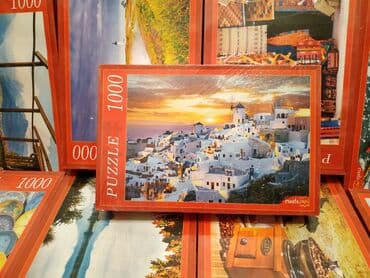 4000 elementli pazllar: Pazl. Puzzle. 1000 hissəli rusiya istehsali pazllar. Hazır yığılmış — 9