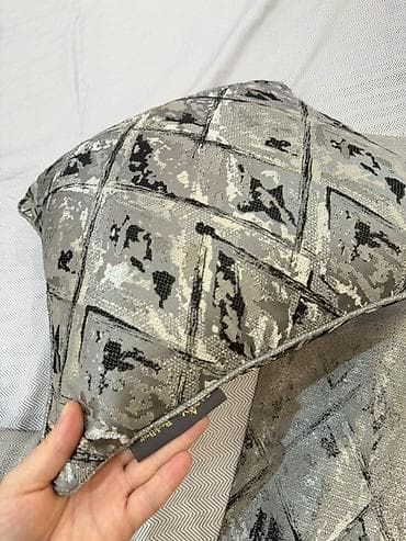 Tekstil: Yeni rəng - Gümüşü Balış üzü, Ödənişli çatdırılma — 2