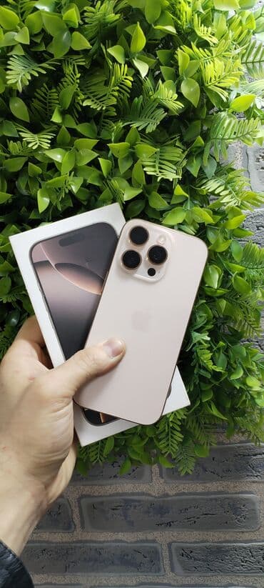 iphone 17 pro qiymət: IPhone 16 Pro, 128 GB, Desert Titanium, Zəmanət, Kredit, Simsiz şarj — 1