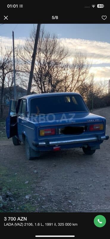 Мототранспорт: ВАЗ (ЛАДА) 2106: 1.6 л | 1991 г. 325000 км Седан — 5