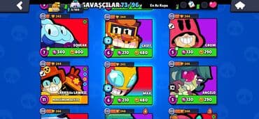 Digər kolleksiyalar: Brawl Stars hesabı – yüksək göstəricilər və zəngin kolleksiya Profil — 3