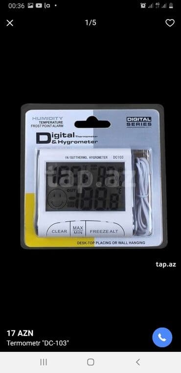 htc one x9 silver: Termometr Termometr Hiqrometr ▪️Model: DC-103 ▪️Otaq ve ya Diger — 4