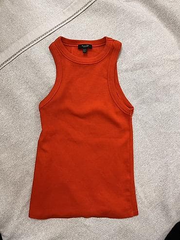 massimo dutti azerbaijan: Massimo Dutti qadın maykası - Model: ripli trikotaj, dar siluetli — 1
